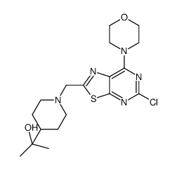 2-(1-((5-chloro-7-morpholinothiazolo[5,4-d]pyrimidin-2-yl)methyl)piperidin-4-yl)propan-2-ol图片