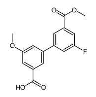 3-(3-fluoro-5-methoxycarbonylphenyl)-5-methoxybenzoic acid Structure