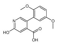 5-(2,5-dimethoxyphenyl)-2-oxo-1H-pyridine-4-carboxylic acid结构式