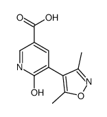 5-(3,5-dimethyl-1,2-oxazol-4-yl)-6-oxo-1H-pyridine-3-carboxylic acid结构式