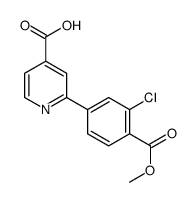 2-(3-chloro-4-methoxycarbonylphenyl)pyridine-4-carboxylic acid结构式