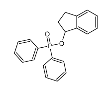 2,3-dihydro-1H-inden-1-yl diphenylphosphinate Structure