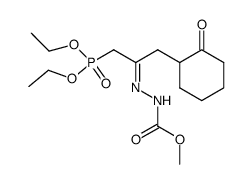 methoxycarbonylhydrazono-2(oxo-2-cyclohexyl)-3 propylphosphonate de diethyle Structure