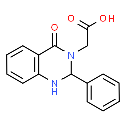 (4-Oxo-2-phenyl-1,4-dihydro-2H-quinazolin-3-yl)-acetic acid Structure