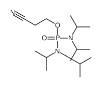 3-bis[di(propan-2-yl)amino]phosphoryloxypropanenitrile Structure