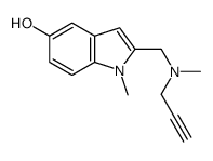 N-methyl-N-(2-propynyl)-2-(5-hydroxy-1-methylindolyl)methylamine结构式