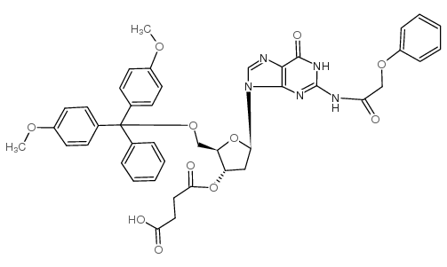 5'-o-(4,4'-dimethoxytrityl)-n2-phenoxyacetyl-2'-deoxyguanosine-3'-o-succinate picture