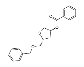 (2R,4S)-4-benzoyloxy-2-((benzyloxy)methyl)tetrahydrothiophene结构式