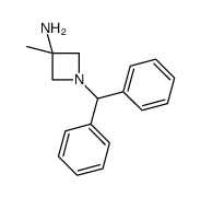 1-二苯甲基-3-甲基氮杂环丁烷-3-胺结构式