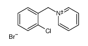 1-[(2-chlorophenyl)methyl]pyridin-1-ium,bromide Structure