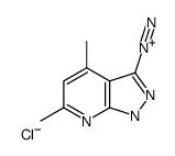 4,6-dimethyl-1H-pyrazolo[3,4-b]pyridine-3-diazonium,chloride结构式