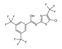 N-[5-chloro-4-(trifluoromethyl)-1,3-thiazol-2-yl]-3,5-bis(trifluoromethyl)benzamide结构式
