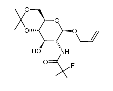 allyl 2-deoxy-4,6-O-isopropylidene-2-trifluoroacetylamino-β-D-glucopyranoside Structure