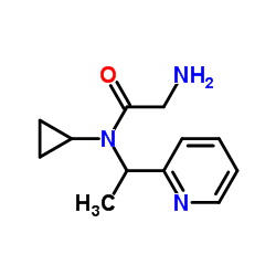 N-Cyclopropyl-N-[1-(2-pyridinyl)ethyl]glycinamide Structure