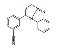 3-(1,3-dihydro-[1,3]thiazolo[3,4-a]benzimidazol-1-yl)benzonitrile结构式