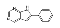2-Phenyl<1H>pyrrolo<2,3-d>pyrimidine结构式