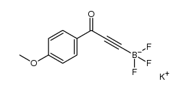 potassium trifluoro(3-(4-methoxyphenyl)-3-oxoprop-1-yn-1-yl)borate Structure