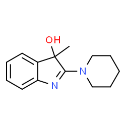 3-Methyl-2-piperidino-3H-indol-3-ol结构式
