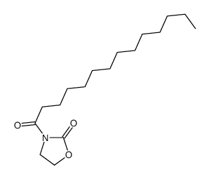 3-tetradecanoyl-1,3-oxazolidin-2-one结构式