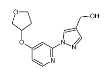 (1-(4-((Tetrahydrofuran-3-yl)oxy)pyridin-2-yl)-1H-pyrazol-4-yl)Methanol结构式