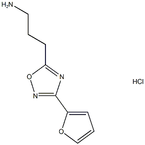 3-(3-(Furan-2-yl)-1,2,4-oxadiazol-5-yl)propan-1-amine hydrochloride Structure