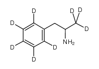 (±)-Amphetamine-d8 solution Structure