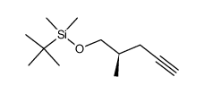 (R)-(1,1-dimethylethyl)dimethyl[(2-methyl-4-pentynyl)oxy]silane结构式