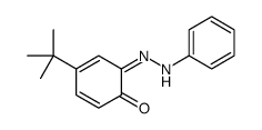 4-tert-butyl-6-(phenylhydrazinylidene)cyclohexa-2,4-dien-1-one Structure