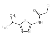 2-Chloro-N-(5-isopropyl-[1,3,4]thiadiazol-2-yl)-acetamide Structure