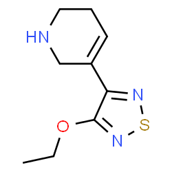Pyridine, 3-(4-ethoxy-1,2,5-thiadiazol-3-yl)-1,2,5,6-tetrahydro- (9CI) structure