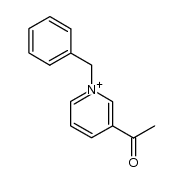 3-acetyl-1-benzyl-pyridinium结构式