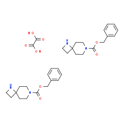 Benzyl 1,7-diazaspiro[3.5]nonane-7-carboxylate oxalate(2:1) Structure
