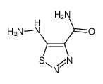 1,2,3-Thiadiazole-4-carboxamide,5-hydrazino-(9CI) structure