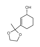 (R)-1-(3-hydroxycyclohex-1-enyl)ethanone ethylene ketal结构式