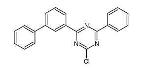 2-chloro-4-(biphenyl-3-yl)-6-phenyl-1,3,5-triazine structure