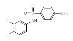 Benzenesulfonamide,N-(3,4-dichlorophenyl)-4-methyl-结构式