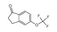 5-(三氟甲氧基)-2,3-二氢-1H-茚-1-酮结构式