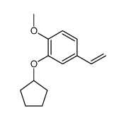 2-(cyclopentyloxy)-1-methoxy-4-vinylbenzene Structure