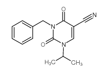 3-苄基-1-异丙基-2,4-二氧代-1,2,3,4-四氢嘧啶-5-甲腈图片