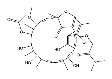 4-O-[2-(Dimethylamino)-2-oxoethyl]rifamycin结构式