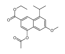 Ethyl 4-acetoxy-8-isopropyl-6-methoxy-2-naphthoate Structure