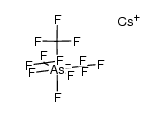 Caesium-tris(trifluormethyl)trifluorarsenat Structure