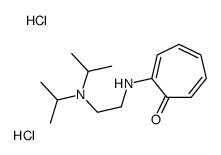 2-[(7-oxocyclohepta-1,3,5-trien-1-yl)azaniumyl]ethyl-di(propan-2-yl)azanium,dichloride Structure