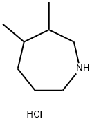 3,4-二甲基吖庚环盐酸结构式