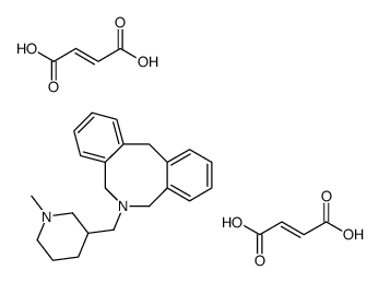 (Z)-but-2-enedioic acid,11-[(1-methylpiperidin-3-yl)methyl]-10,12-dihydro-5H-benzo[d][2]benzazocine Structure