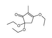 3,5,5-triethoxy-2-methylcyclopent-2-en-1-one结构式