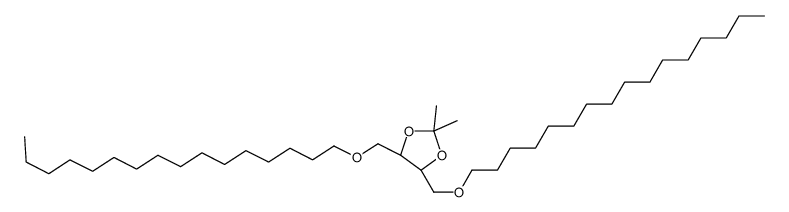 (4S,5S)-4,5-bis(hexadecoxymethyl)-2,2-dimethyl-1,3-dioxolane结构式