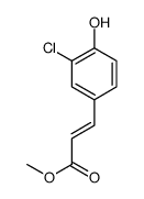 methyl 3-(3-chloro-4-hydroxyphenyl)prop-2-enoate Structure