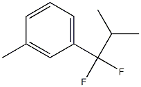 1-(1,1-二氟-2-甲基丙基)-3-甲基苯结构式