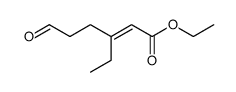 ethyl (E)-3-ethyl-6-oxohex-2-enoate Structure